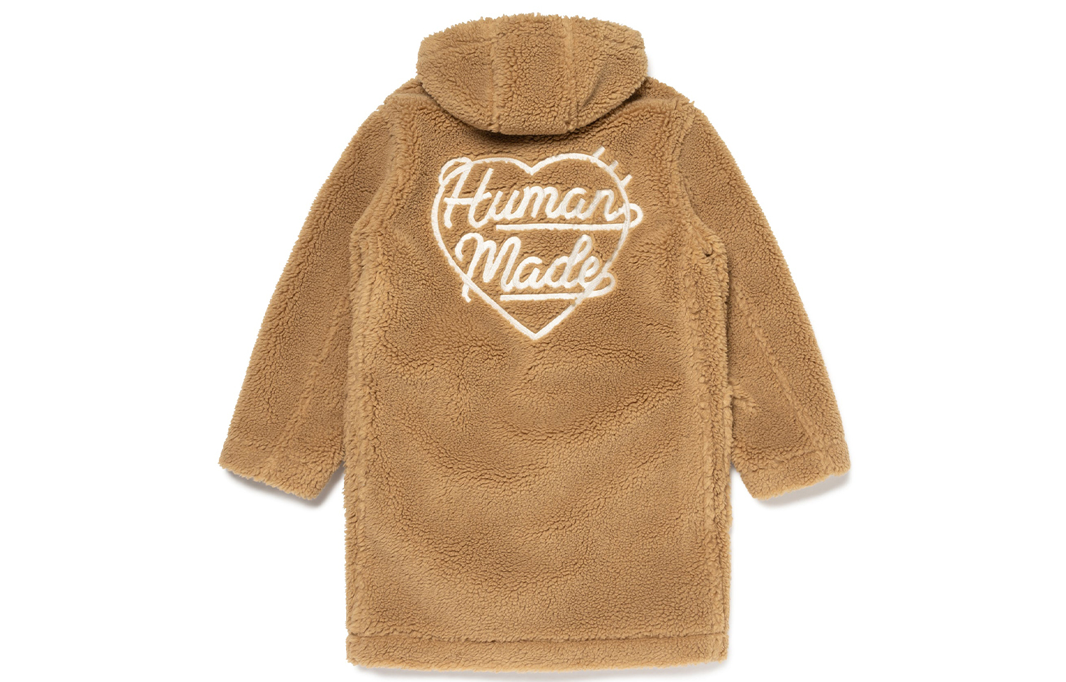 HUMAN MADE FW23 Heart Logo Duffle Coat Unisex Khaki HM26JK033 圖 3