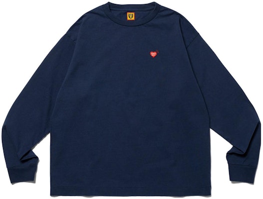 Camiseta de Manga Larga Unisex HUMAN MADE FW23 con Logo de Corazón Gráfico. HM26CS009 Lookbook Camiseta de Manga Larga Unisex HUMAN MADE FW23 con Logo de Corazón Gráfico. HM26CS009