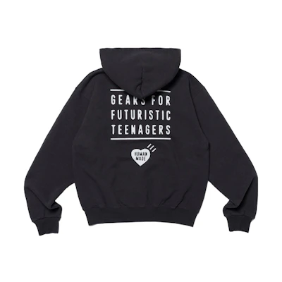 HUMAN MADE FW23 Heart Logo Graphic Zip-Up Hoodie Unisex HM26CS040