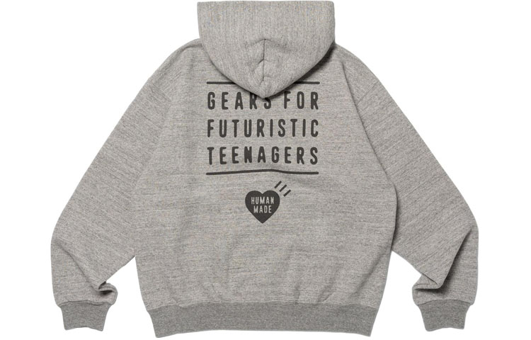 Order HUMAN MADE FW23 Hoodie Logo Heart Zip-Up Unisex HM26CS040