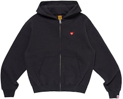 HUMAN MADE FW23 Hoodie Logo Heart Zip-Up Unisex HM26CS040 Purchase HUMAN MADE FW23 Hoodie Logo Heart Zip-Up Unisex HM26CS040