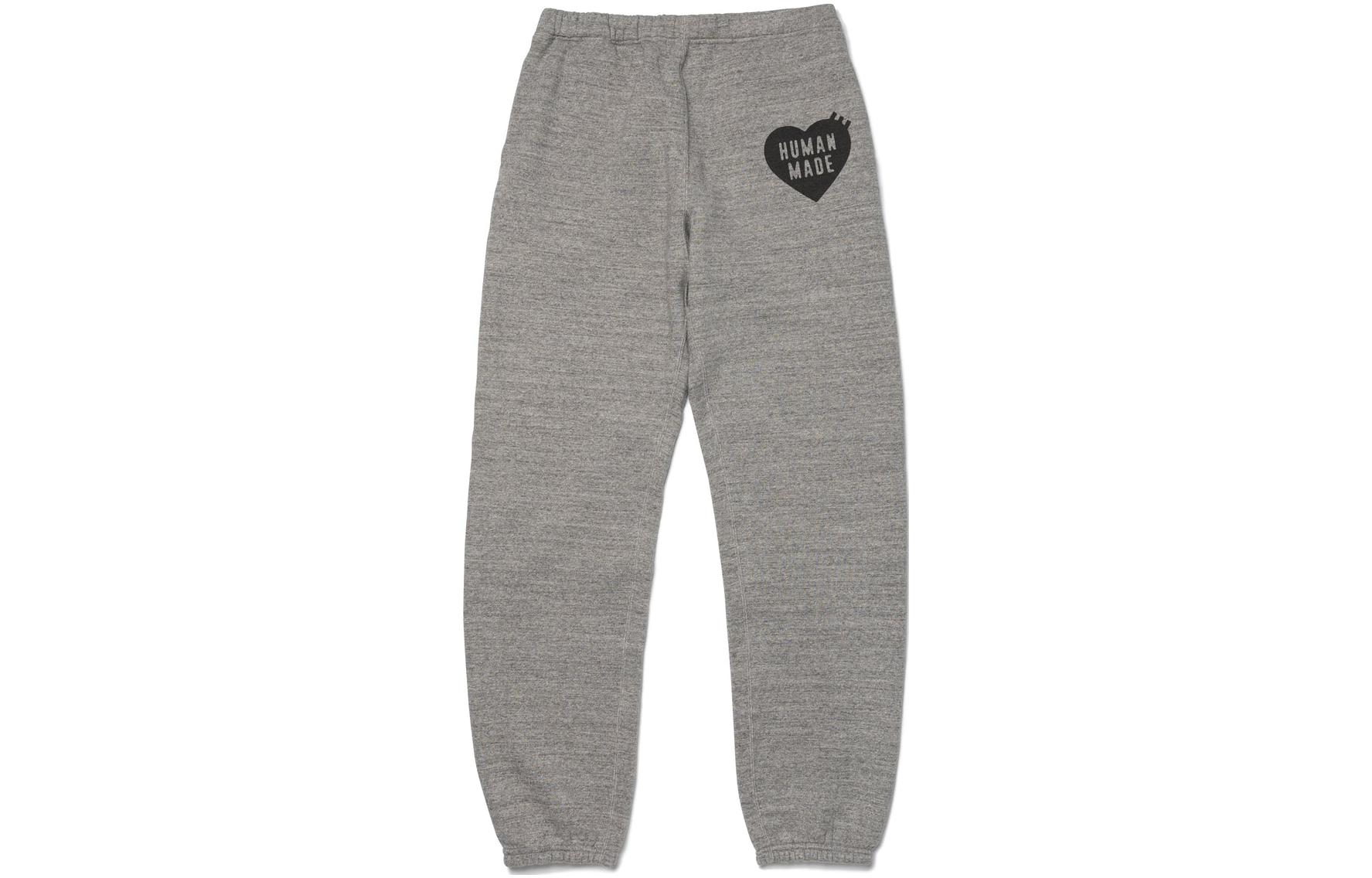 Shop 휴먼 메이드 FW23 하트 로고 니트 스웻팬츠 유니섹스 - 캐주얼 루즈핏. HM26PT019