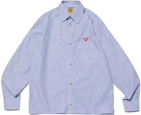 Camiseta Unisex HUMAN MADE FW23 a Rayas con Logo de Corazón Oversize. HM26SH003 Shop Camiseta Unisex HUMAN MADE FW23 a Rayas con Logo de Corazón Oversize. HM26SH003