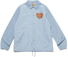 HUMAN MADE FW23 Heart Logo Snap Button Drawstring Coach Jacket Unisex HM26JK002 HUMAN MADE FW23 Heart Logo Snap Button Drawstring Coach Jacket Unisex HM26JK002