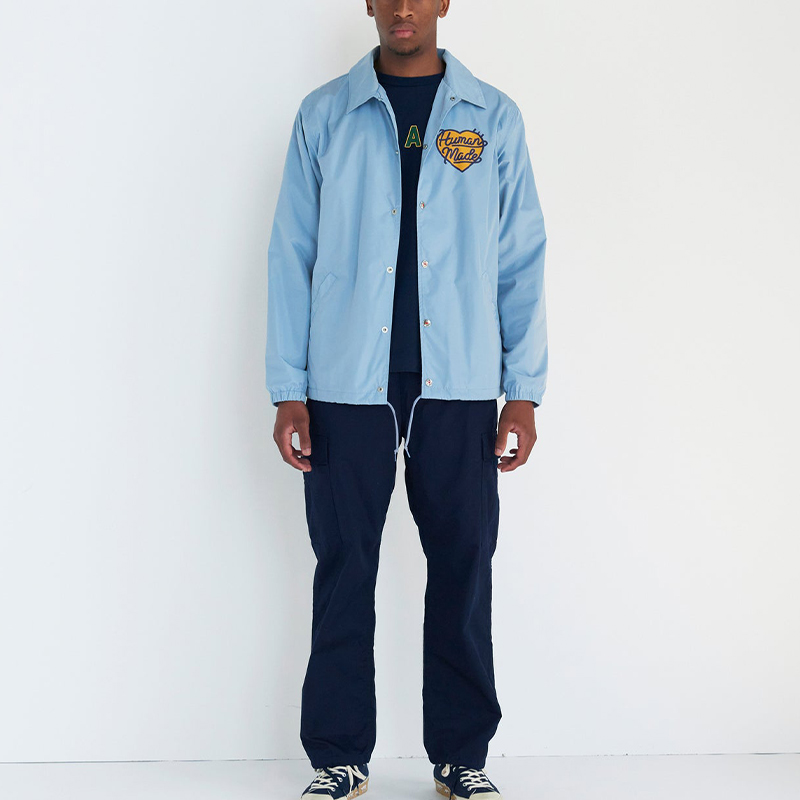 Cheap HUMAN MADE FW23 心形标志抽绳教练夹克 男女同款 HM26JK002