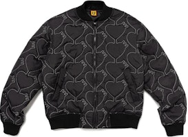 HUMAN MADE FW23 Heart Print Stitch Zip Cotton Jacket Unisex. HM26JK025 HUMAN MADE FW23 Heart Print Stitch Zip Cotton Jacket Unisex. HM26JK025