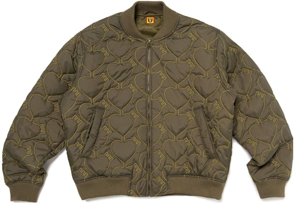 HUMAN MADE FW23 心形印花缝线拉链棉夹克 男女同款. HM26JK025 Order HUMAN MADE FW23 心形印花缝线拉链棉夹克 男女同款. HM26JK025