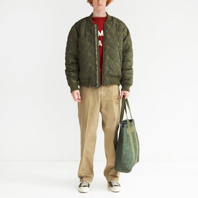 HUMAN MADE FW23 心形印花缝线拉链棉夹克 男女同款. HM26JK025 Shop HUMAN MADE FW23 心形印花缝线拉链棉夹克 男女同款. HM26JK025