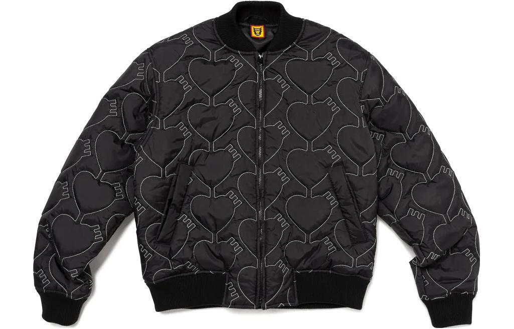 Purchase HUMAN MADE FW23 心形印花缝线拉链棉夹克 男女同款. HM26JK025