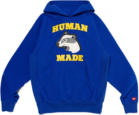 HUMAN MADE FW23 Hoodie Unisex Honey Badger dengan Bordir Manset HM26CS018 Buy HUMAN MADE FW23 Hoodie Unisex Honey Badger dengan Bordir Manset HM26CS018