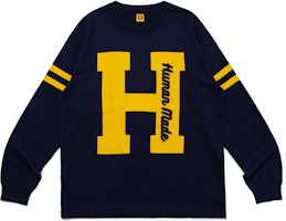 HUMAN MADE FW23 Knit Sweater #1 Logo Embroidered Unisex Crewneck Long Sleeve. HM26CS032 HUMAN MADE FW23 Knit Sweater #1 Logo Embroidered Unisex Crewneck Long Sleeve. HM26CS032