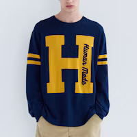 Purchase HUMAN MADE FW23 Knit Sweater #1 Logo Embroidered Unisex Crewneck Long Sleeve. HM26CS032