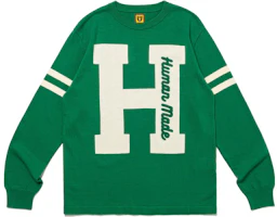 Cheap HUMAN MADE FW23 Knit Sweater #1 Logo Embroidered Unisex Crewneck Long Sleeve. HM26CS032
