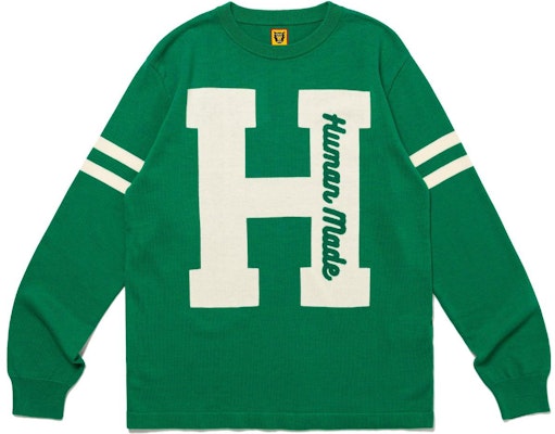 HUMAN MADE FW23刺绣logo针织圆领长袖男女同款毛衣 HM26CS032 Cheap HUMAN MADE FW23刺绣logo针织圆领长袖男女同款毛衣 HM26CS032