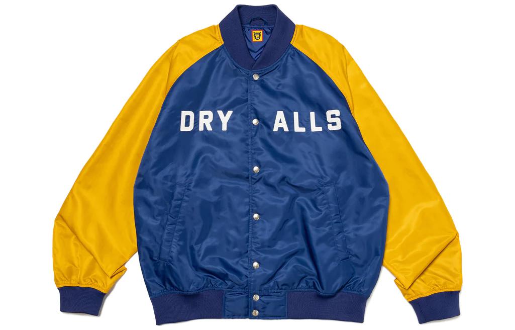 Order Jaket Unisex HUMAN MADE FW23 Bordir Huruf dan Tombol Macan HM26JK014