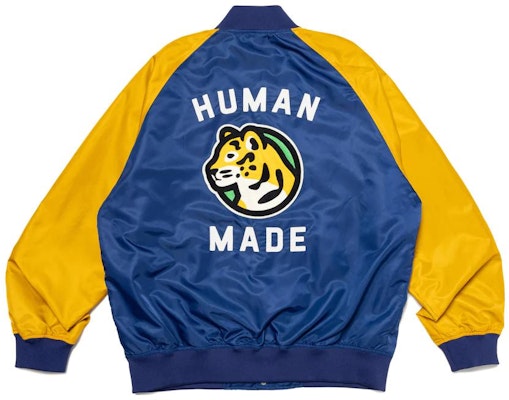Jaket Unisex HUMAN MADE FW23 Bordir Huruf dan Tombol Macan HM26JK014 Lookbook Jaket Unisex HUMAN MADE FW23 Bordir Huruf dan Tombol Macan HM26JK014