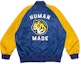 Lookbook Jaket Unisex HUMAN MADE FW23 Bordir Huruf dan Tombol Macan HM26JK014