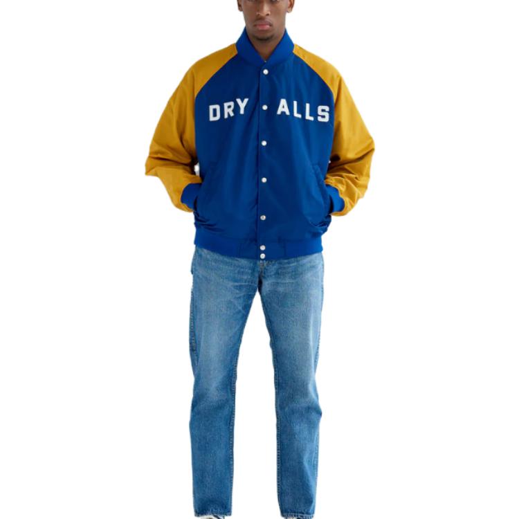 Shop Jaket Unisex HUMAN MADE FW23 Bordir Huruf dan Tombol Macan HM26JK014