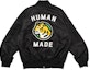 Sizing Jaket Unisex HUMAN MADE FW23 Bordir Huruf dan Tombol Macan HM26JK014