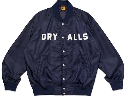 Jaket Unisex HUMAN MADE FW23 Bordir Huruf dan Tombol Macan HM26JK014 Cheap Jaket Unisex HUMAN MADE FW23 Bordir Huruf dan Tombol Macan HM26JK014