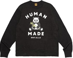 HUMAN MADE FW23 Letter Panda Graphic Crewneck Unisex Long Sleeve Tee Black HM26CS048BK5 HUMAN MADE FW23 Letter Panda Graphic Crewneck Unisex Long Sleeve Tee Black HM26CS048BK5
