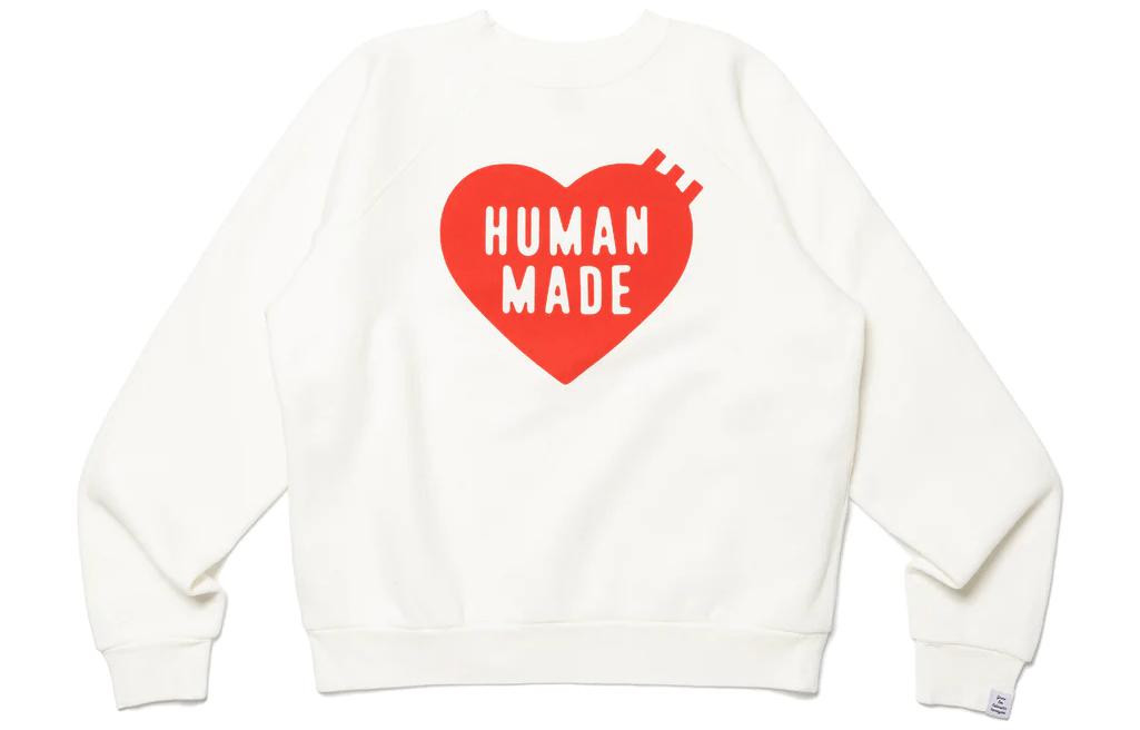 HUMAN MADE FW23 Logo Graphic Pullover Crewneck Sweatshirt Unisex Relaxed Fit. HM26CS041