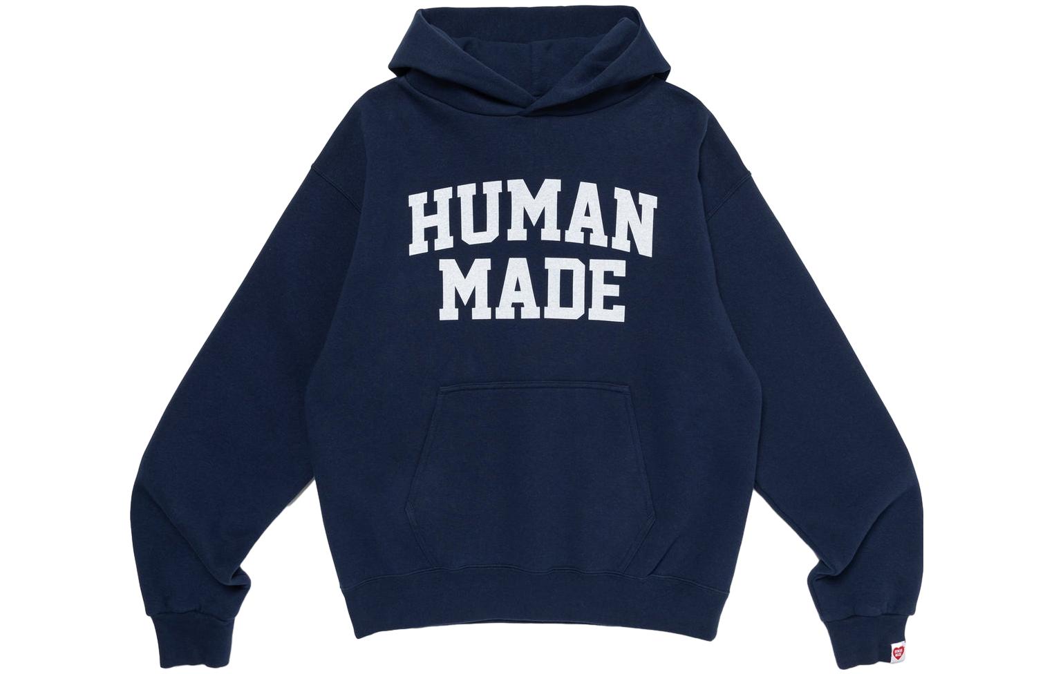 Human Made FW23 Logo Print Loose Fit Pullover Hoodie Unisex - Fall/Winter Series HM26CS039