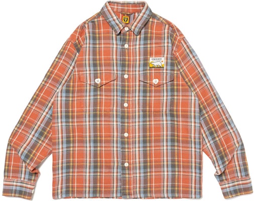HUMAN MADE FW23 Plaid Polar Bear Graphic Collared Long Sleeve Shirt Unisex HM26SH010 Shop HUMAN MADE FW23 Plaid Polar Bear Graphic Collared Long Sleeve Shirt Unisex HM26SH010