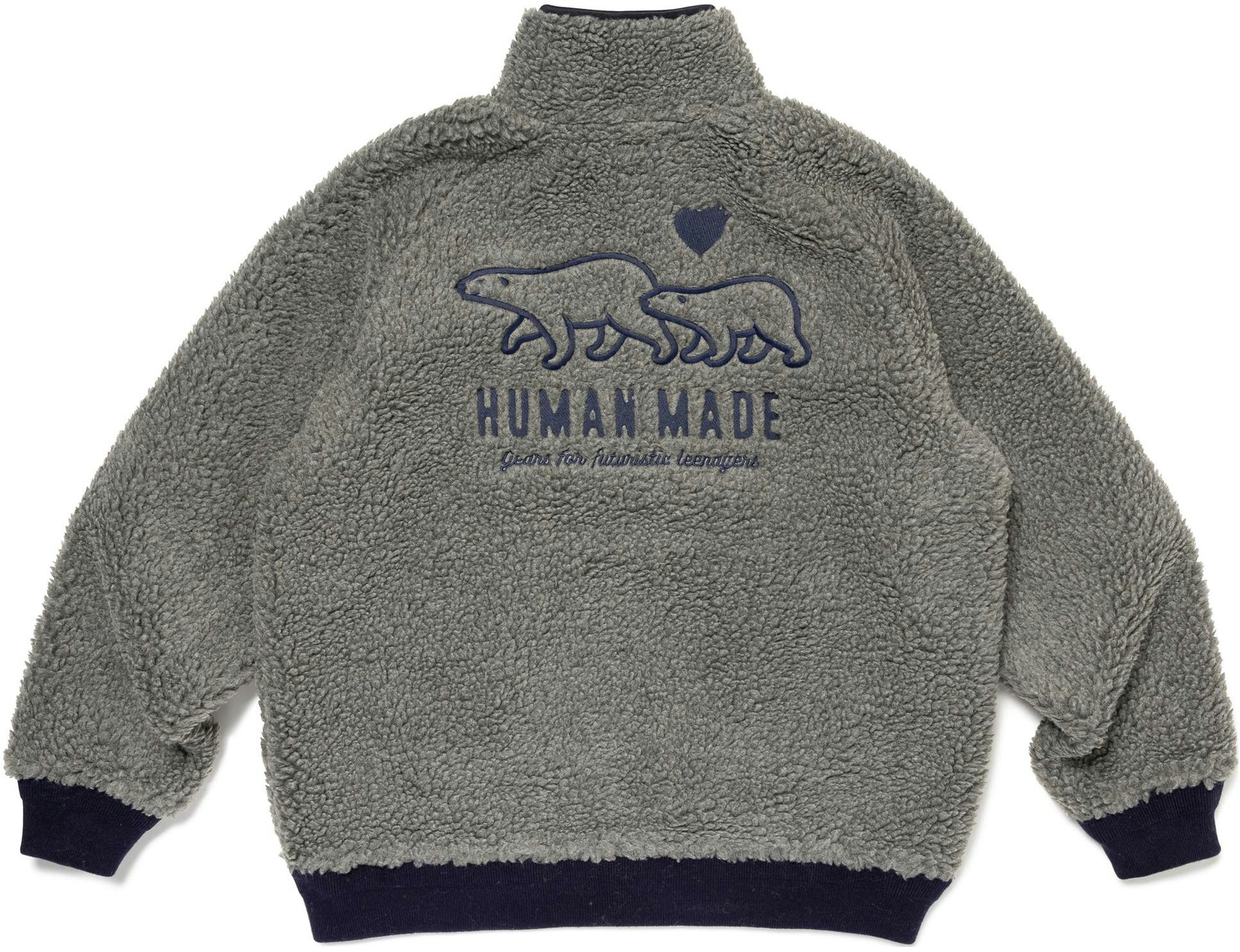 human-made-fw-23-polar-bear-embroidered-logo-fleece-zip-jacket-unisex-hm-26-jk-035