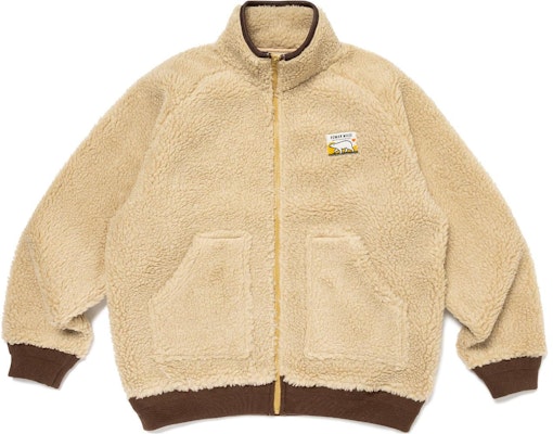 HUMAN MADE FW23 Jaket Fleece Logo Beruang Kutub Bordir Unisex. HM26JK035 Purchase HUMAN MADE FW23 Jaket Fleece Logo Beruang Kutub Bordir Unisex. HM26JK035