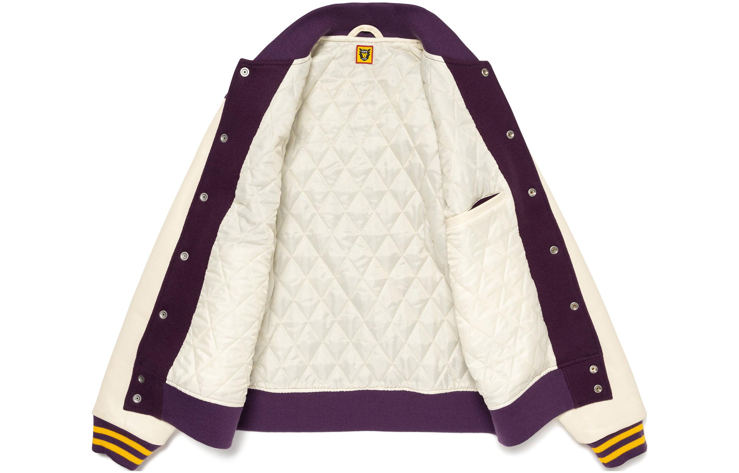 Sizing HUMAN MADE FW23 北极熊刺绣标志男女棒球夹克. HM26JK016