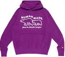 HUMAN MADE FW23 Polar Bear Graphic Hoodie Unisex HM26CS017 HUMAN MADE FW23 Polar Bear Graphic Hoodie Unisex HM26CS017