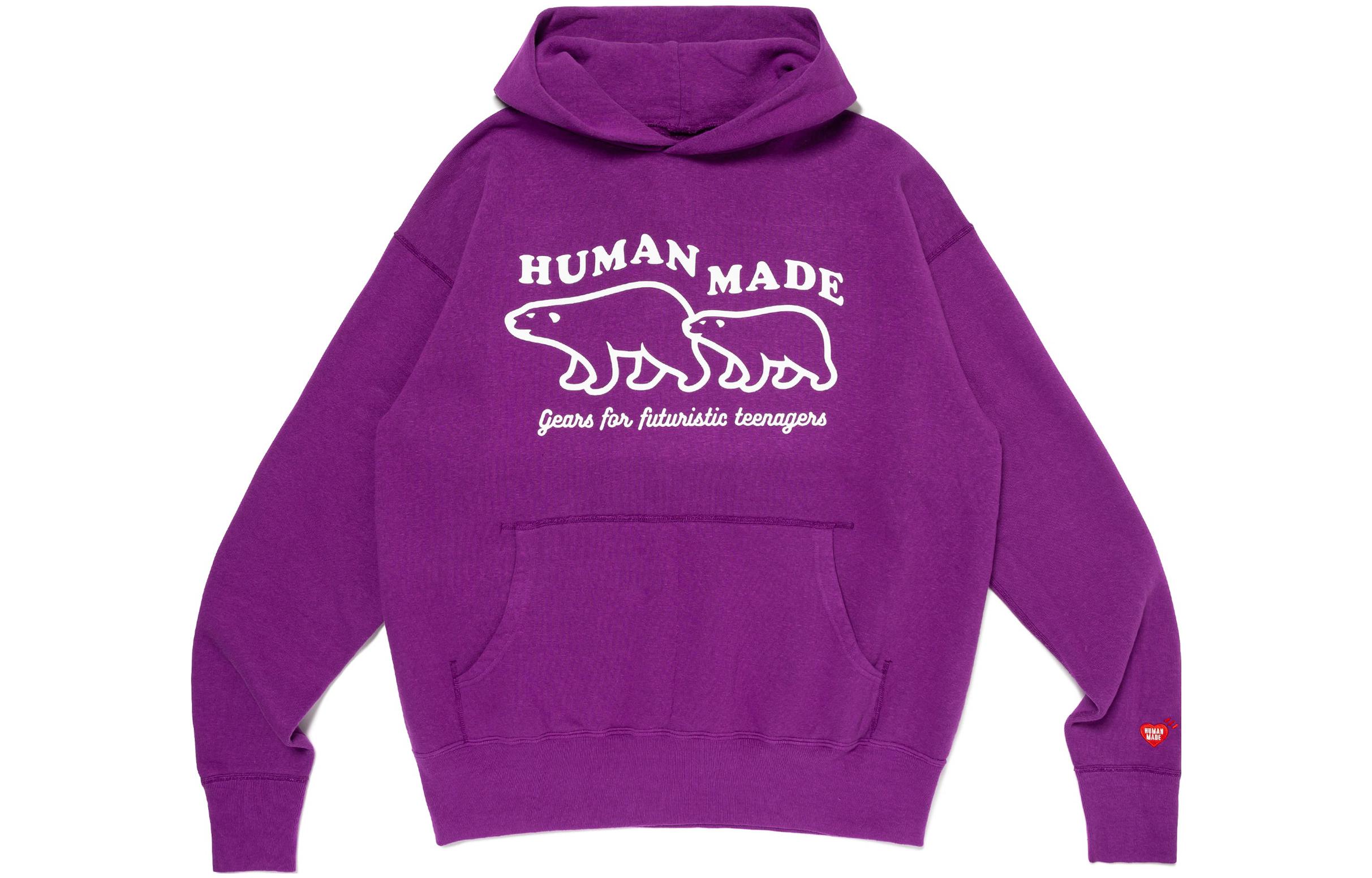 Order HUMAN MADE FW23 Hoodie Unisex Grafis Beruang Kutub HM26CS017