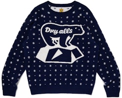 HUMAN MADE FW23 Polar Bear Knit Sweater Unisex HM26CS037 HUMAN MADE FW23 Polar Bear Knit Sweater Unisex HM26CS037