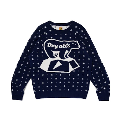 HUMAN MADE FW23 Polar Bear Knit Sweater Unisex HM26CS037