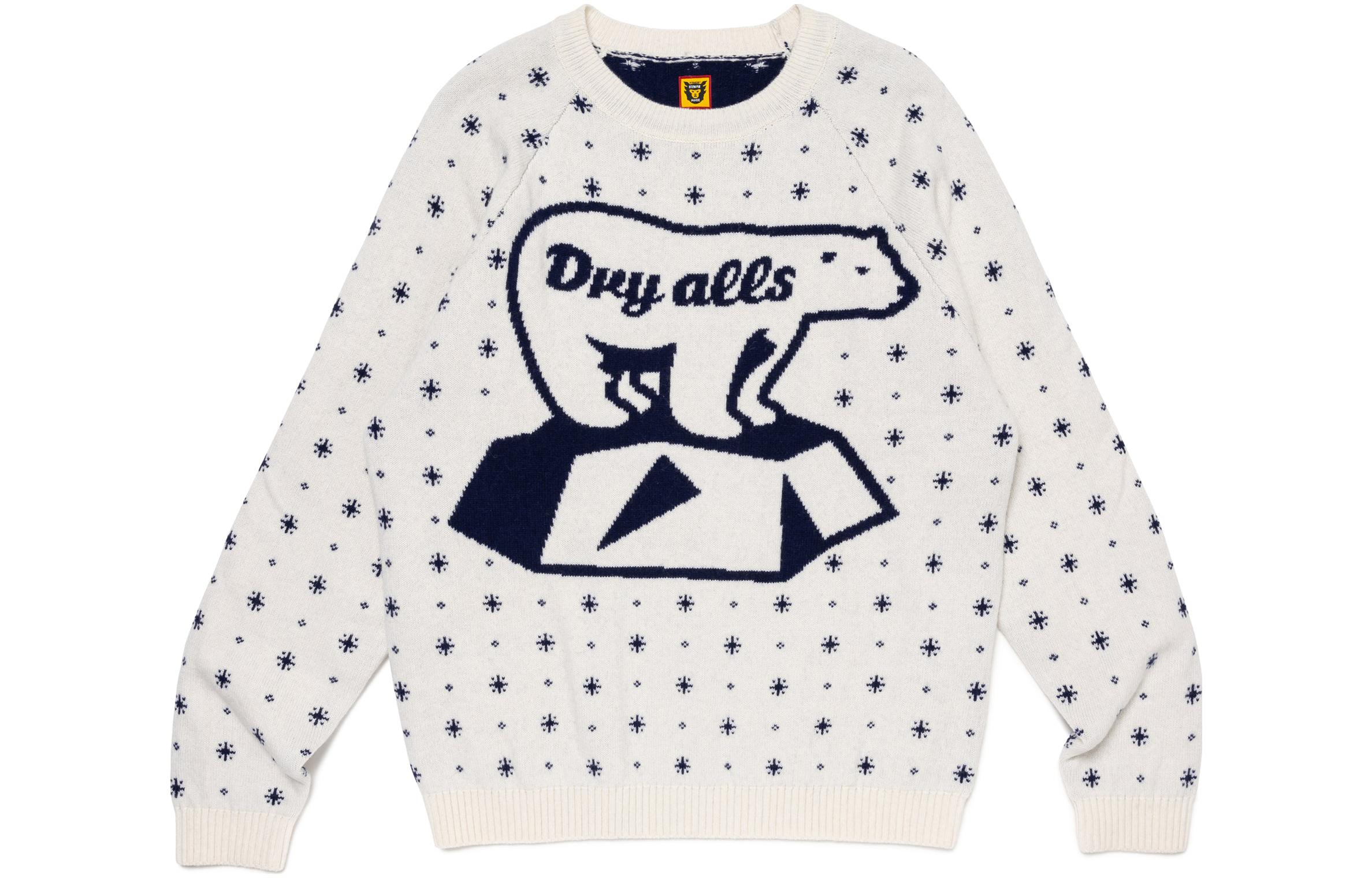 Order HUMAN MADE FW23 Sweater Rajut Polar Bear Unisex HM26CS037
