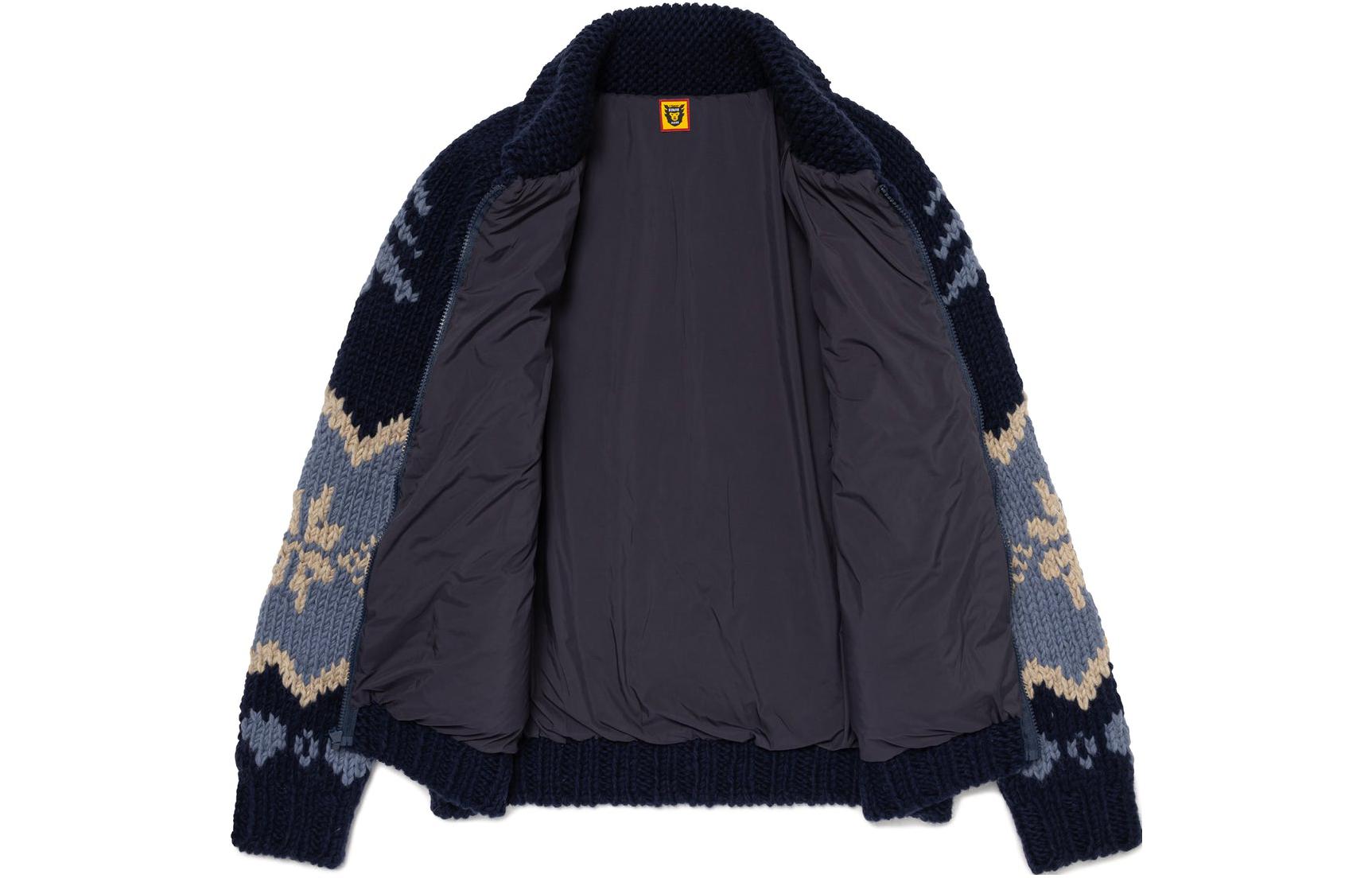 Shop HUMAN MADE FW23 ポーラーベア ニット ジップセーター ユニセックス HM26JK023