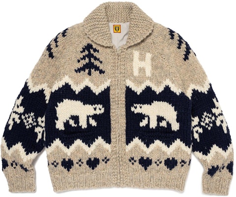HUMAN MADE FW23 北極熊針織拉鍊毛衣 男女適用 HM26JK023 Purchase HUMAN MADE FW23 北極熊針織拉鍊毛衣 男女適用 HM26JK023