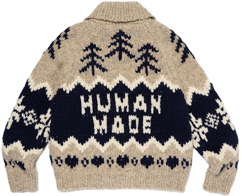 HUMAN MADE FW23 北極熊針織拉鍊毛衣 男女適用 HM26JK023 Details for HUMAN MADE FW23 北極熊針織拉鍊毛衣 男女適用 HM26JK023