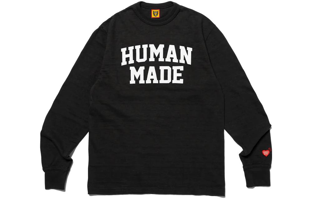 Order Camiseta Unisex de Manga Larga HUMAN MADE FW23 Logo Retro Universitario. HM26CS010