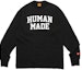 Order Camiseta Unisex de Manga Larga HUMAN MADE FW23 Logo Retro Universitario. HM26CS010