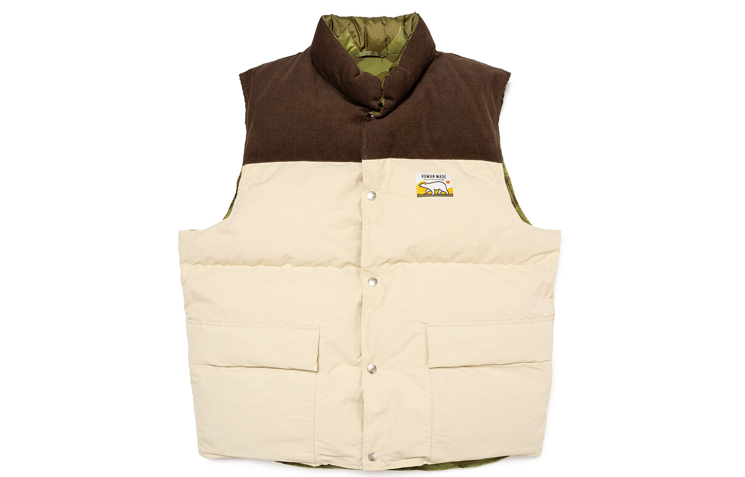 HUMAN MADE FW23 Reversible Puffer Vest Unisex - Fall/Winter Collection. HM26JK030