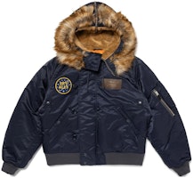 HUMAN MADE FW23 虎头补丁金标连帽飞行夹克 男女同款. HM26JK027 Details for HUMAN MADE FW23 虎头补丁金标连帽飞行夹克 男女同款. HM26JK027