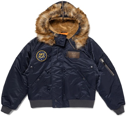 HUMAN MADE FW23 Tiger Patch Gold Logo Hooded Bomber Jacket Unisex. HM26JK027 Details for HUMAN MADE FW23 Tiger Patch Gold Logo Hooded Bomber Jacket Unisex. HM26JK027