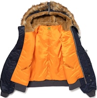 HUMAN MADE FW23 虎头补丁金标连帽飞行夹克 男女同款. HM26JK027 Sizing HUMAN MADE FW23 虎头补丁金标连帽飞行夹克 男女同款. HM26JK027