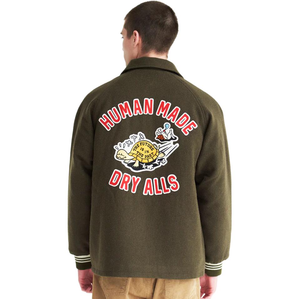 Details for HUMAN MADE FW23 徽章刺繡設計男女同款棒球夾克 HM26JK015