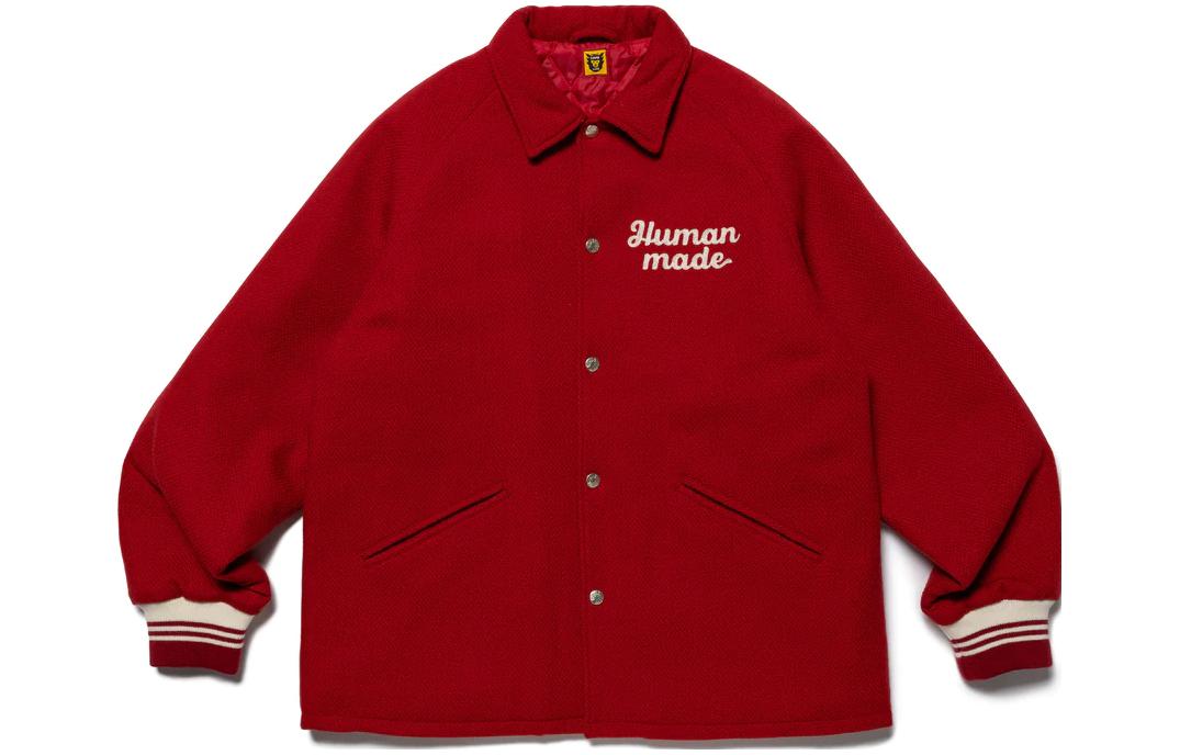 Sizing HUMAN MADE FW23 徽章刺繡設計男女同款棒球夾克 HM26JK015