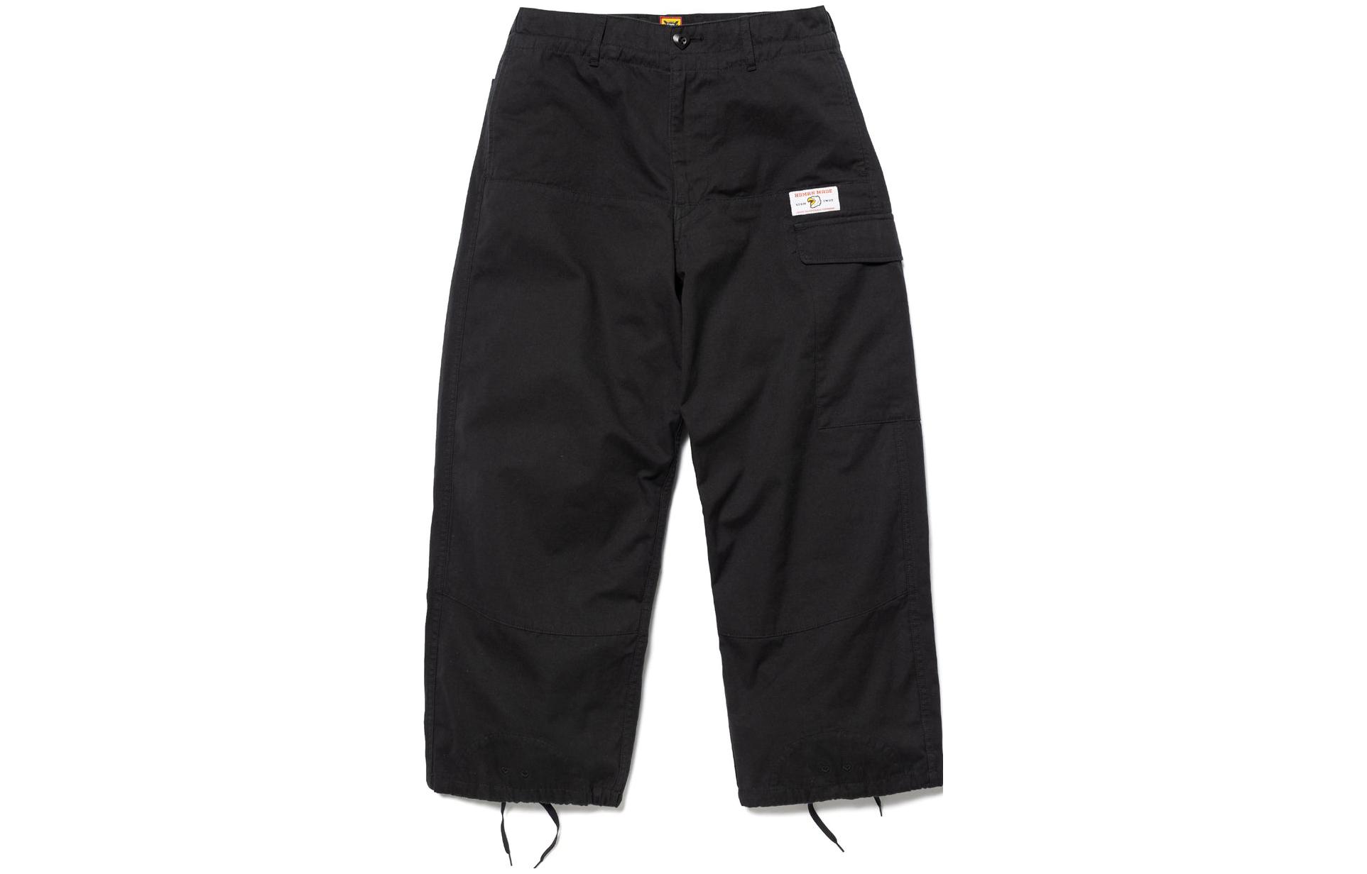 Order 휴먼메이드 FW23 유니섹스 로고 스트링 카고팬츠 릴랙스핏. HM26PT014