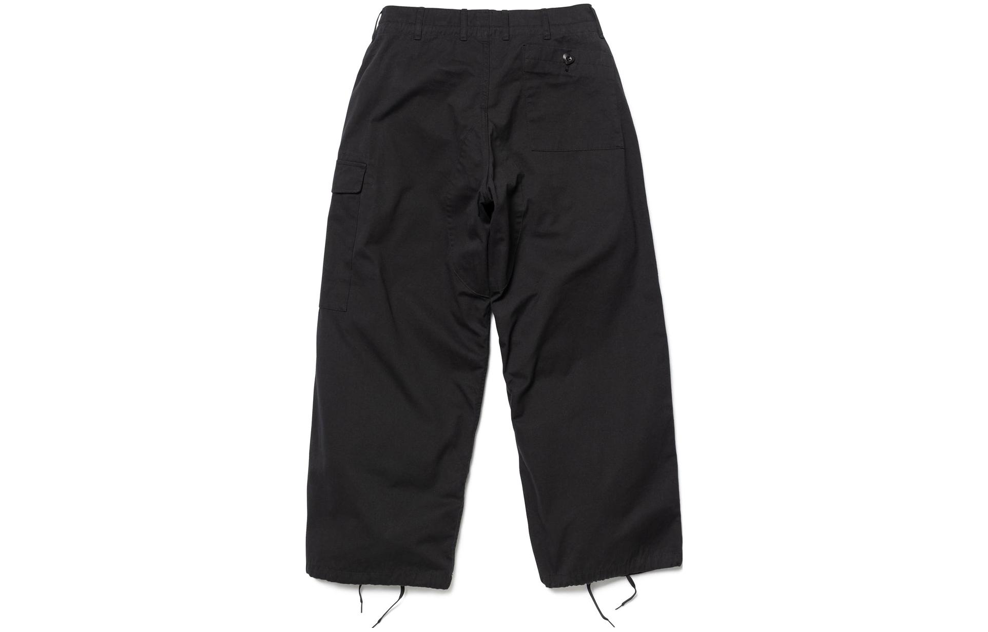 Lookbook 휴먼메이드 FW23 유니섹스 로고 스트링 카고팬츠 릴랙스핏. HM26PT014