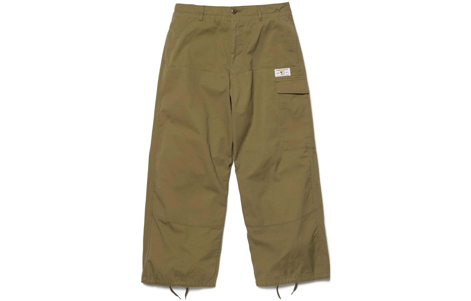 Shop 휴먼메이드 FW23 유니섹스 로고 스트링 카고팬츠 릴랙스핏. HM26PT014